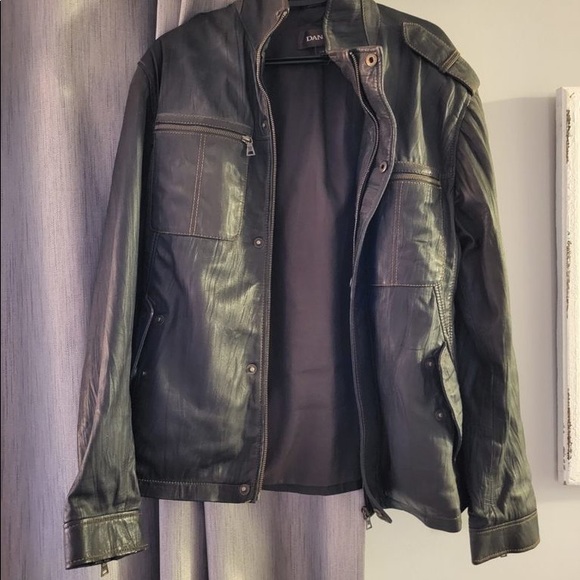 Mens Danier leather jacket - Picture 3 of 4